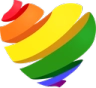 Ribbon pride hearts server icon